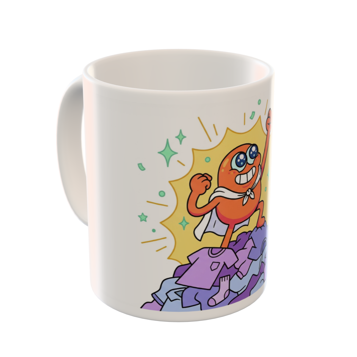 Adulting Achievement Custom Ceramic Mug - Laundry Day Hero
