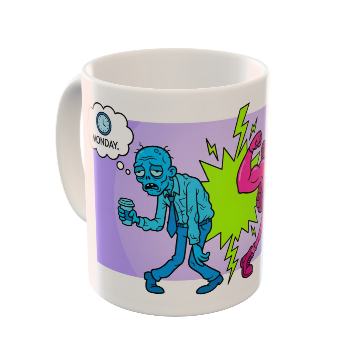 Monday Survival Mode to Weekend Warrior Custom Ceramic Mug